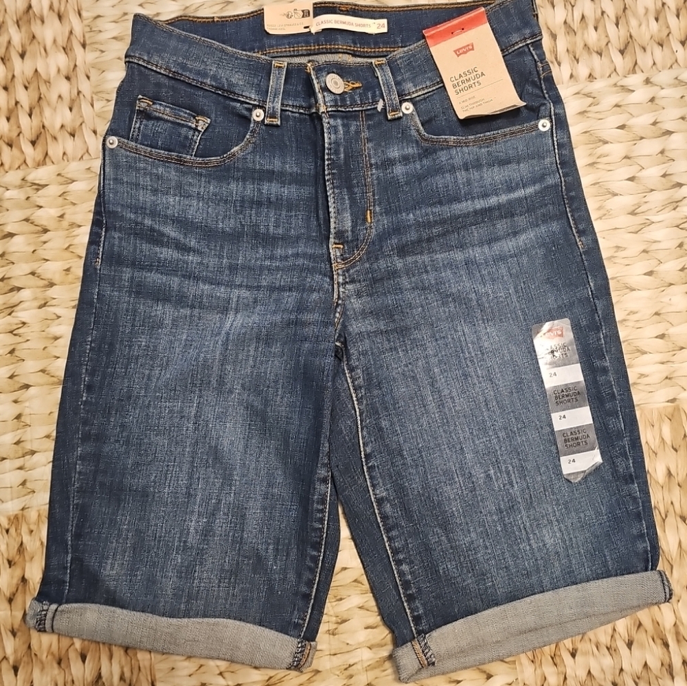 Levi's Classix Bermuda Blue Denim Shorts